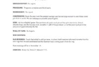 Meeting Minutes / Attendance Pleasant Athletic Booster Club In Booster Club Meeting Agenda Template