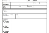 Meeting Minutes Template 02 Templatehub With Amazing Template For Meeting Notes
