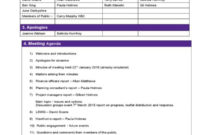 Meeting Minutes Template Excel Shatterlion Inside Outlook Meeting Template