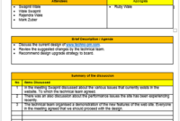 Meeting Minutes Template How To Write Effective Mom Regarding Free Dental Office Meeting Agenda Template