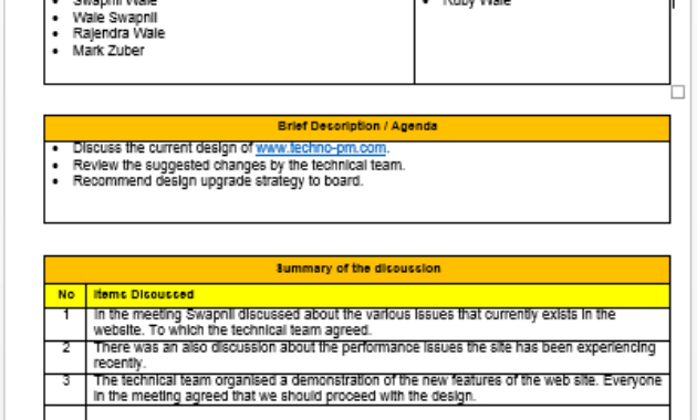 Meeting Minutes Template How To Write Effective Mom Regarding Free Dental Office Meeting Agenda Template