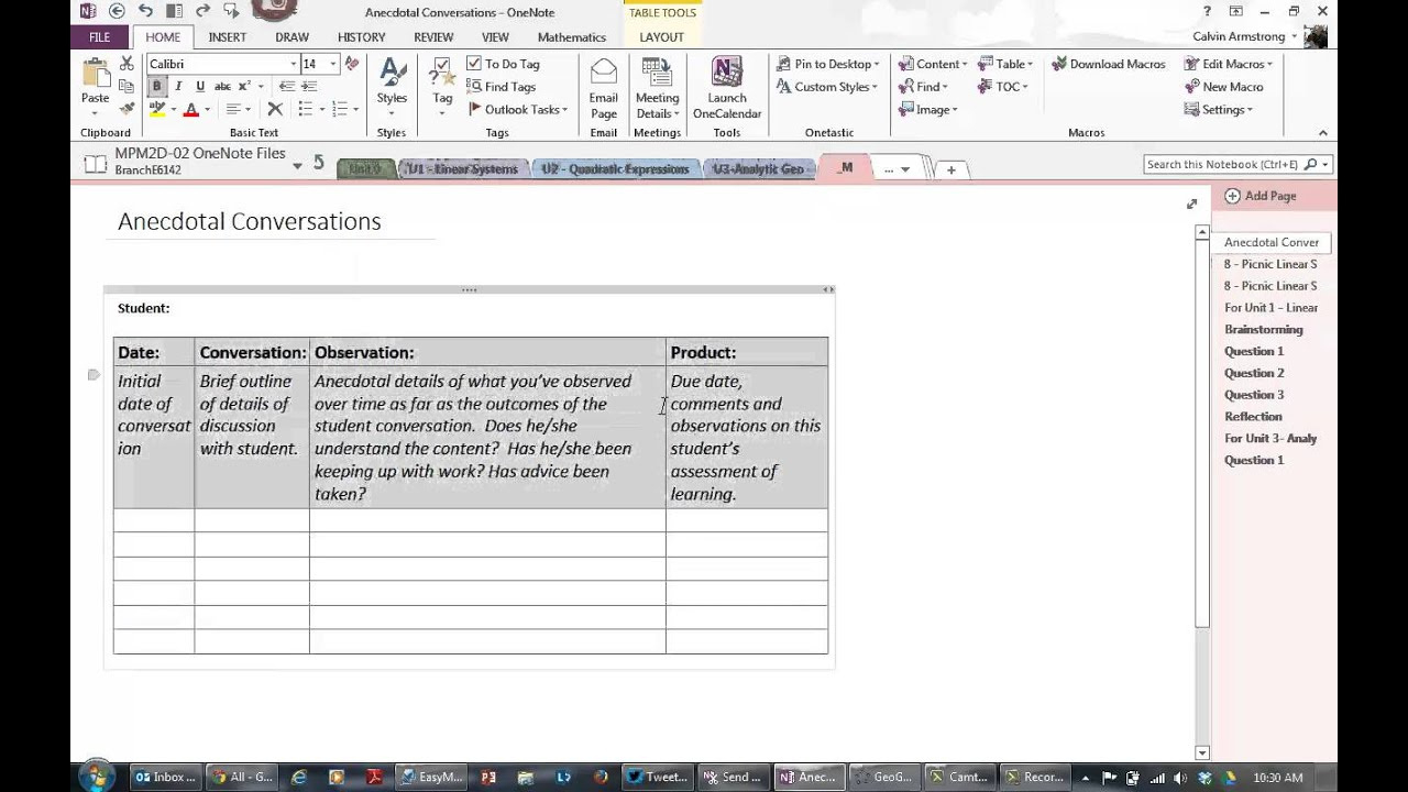 Meeting Minutes Template Onenote 2010 • Invitation Throughout Onenote Meeting Template
