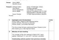 Meeting Minutes Template With Signature • Invitation In Free Minutes Of The Meeting Template