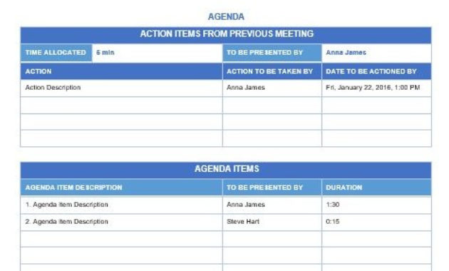 Meeting Templates Archives Ms Office Documents Within Project Team Meeting Agenda Template