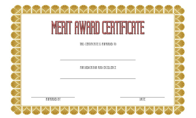 Merit Certificate Templates Free Top 10 Award Ideas With Regard To Free 10 Certificate Of Stock Template Ideas