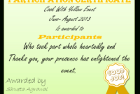 Merry Tummy Cook With Yellow Event Winners Annoncement With Best Cooking Competition Certificate Templates