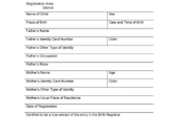 Mexican Birth Certificate Translation Carlynstudio Throughout Best Uscis Birth Certificate Translation Template