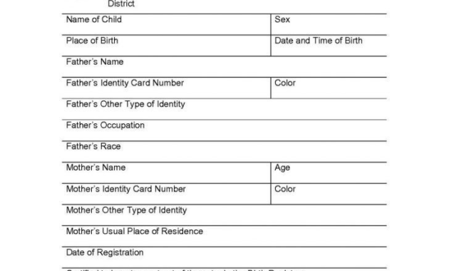Mexican Birth Certificate Translation Carlynstudio Throughout Best Uscis Birth Certificate Translation Template