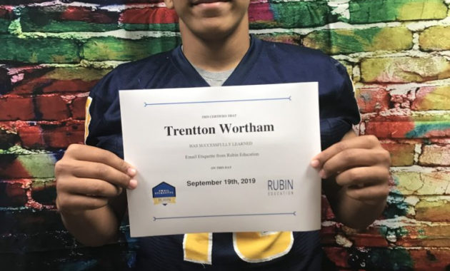 Michigan Hs Students Earn Valuable &quot;Email Etiquette Pertaining To Awesome Netball Certificate Templates Free 17 Concepts