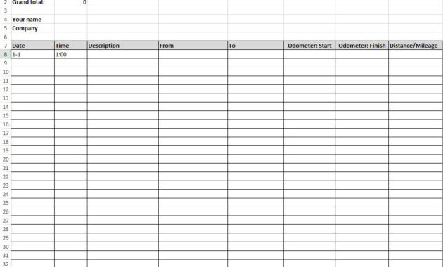 Mileage Log Excel Emmamcintyrephotography Regarding Best Vehicle Fuel Log Template