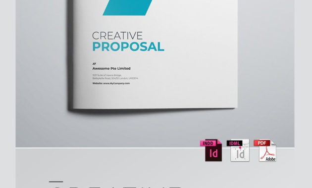 Minimal Project Proposal Corporate Identity Template 68083 With Regard To Proposal Cover Page Template