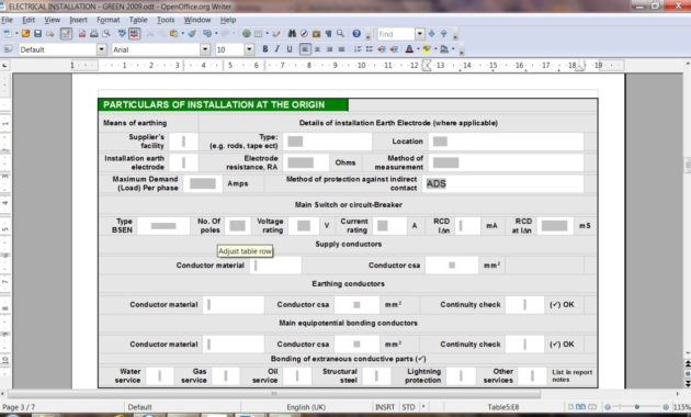 Minor Electrical Installation Works Certificate Template Intended For Awesome Electrical Minor Works Certificate Template