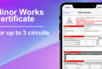 Minor Electrical Installation Works Certificate Template Throughout Electrical Minor Works Certificate Template