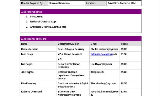 Minute Template 20 Free Word Pdf Documents Download Regarding Project Meeting Minutes Template Word