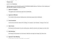 Minutes For A Formal Meeting Template Businessinabox™ Pertaining To Business In A Box Templates