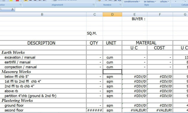 Model Construction Cost Estimate Template Excel Format Throughout Best Web Design Cost Estimate Template