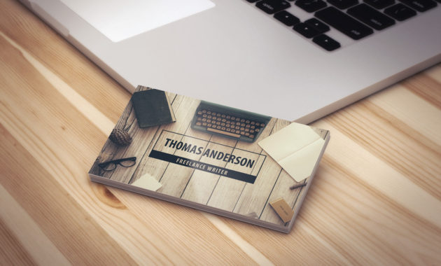 Modern Professional Freelance Writer Business Cards Template For Freelance Business Card Template