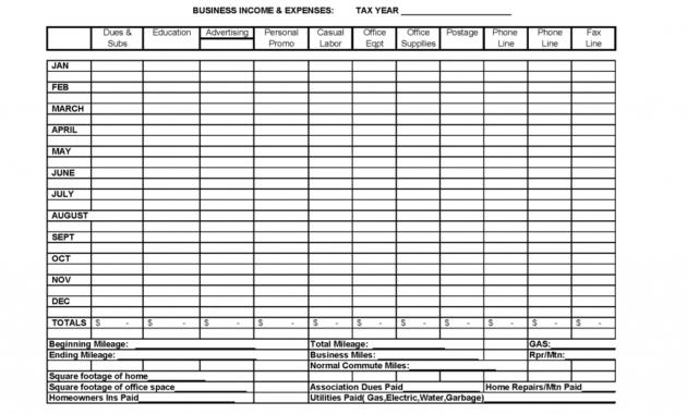 Monthly Business Expense And Income Template With Regard To Small Business Expense Sheet Templates