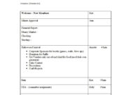 Monthly Meeting Agenda Word Template Template Sample With Agendas For Meetings Templates Free