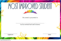 Most Improved Student Certificate 10 Template Designs Free In Student Leadership Certificate Template Ideas
