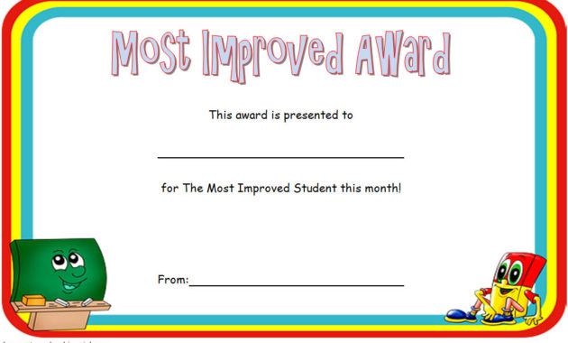 Most Improved Student Certificate Printable 10 Best Ideas Regarding Printable Merit Certificate Templates Free 10 Award Ideas