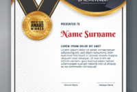 Multipurpose Professional Certificate Template Design For Within Professional Award Certificate Template