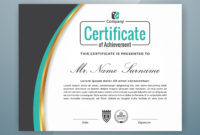 Multipurpose Professional Certificate Template Design In Professional Award Certificate Template