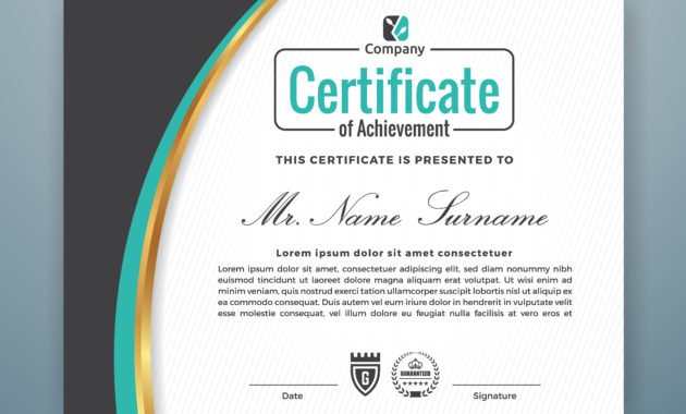Multipurpose Professional Certificate Template Design In Professional Award Certificate Template