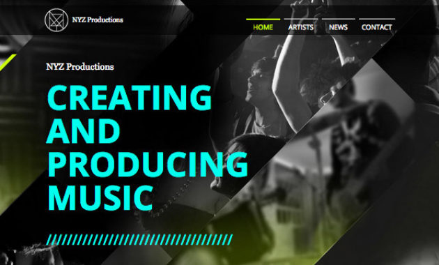 Music Booking Agency Wix Template Wix Music Template With Regard To Independent Record Label Business Plan Template