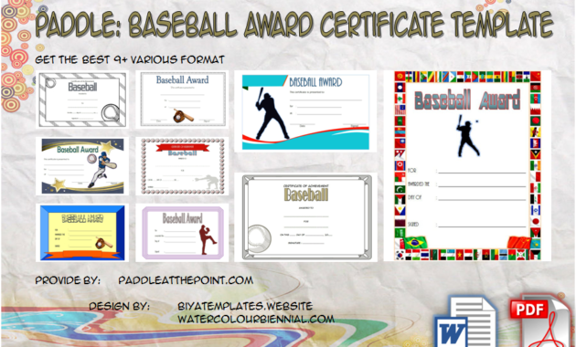 Mvp Certificate Template 10 Superb Award Ideas Pertaining To Free Softball Certificates Printable 10 Designs