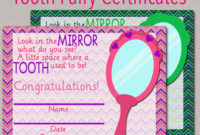My Fashionable Designs Free Printable Tooth Fairy Inside Free Tooth Fairy Certificate Template