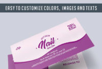 Nail Master Free Gift Certificate Psd Template Inside Amazing Free Printable Manicure Gift Certificate Template