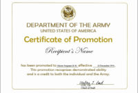 Navy Enlisted Promotion Certificates Latter Example Template With Quality Job Promotion Certificate Template Free