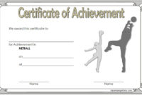 Netball Achievement Certificate Editable Templates Inside Printable Download 10 Basketball Mvp Certificate Editable Templates