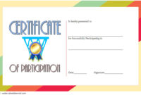 Netball Participation Certificate Templates 7 Throughout Volleyball Participation Certificate