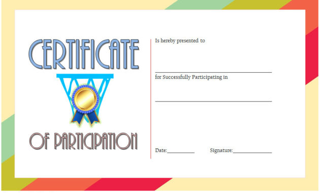 Netball Participation Certificate Templates 7 Throughout Volleyball Participation Certificate