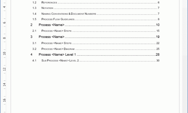 New Process Mapping Template Word Audiopinions Document For Business Process Design Document Template