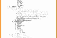 Nonprofit Board Of Directors Meeting Agenda Template With Stand Up Meeting Minutes Template