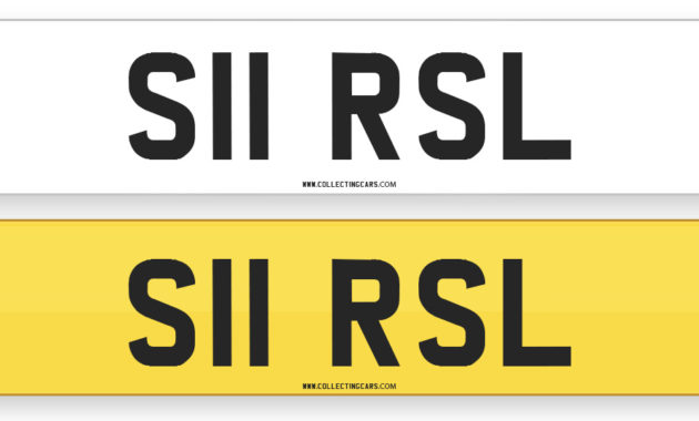 Number Plate 'S11 Rsl' Collecting Cars Throughout Rugby League Certificate Templates