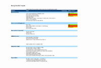 Office Moving Checklist Excel Spreadsheet Within Business Throughout Moving Company Business Plan Template