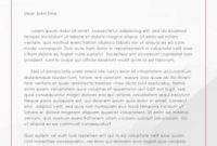 Official Letterhead Templates Free Printable Letterhead Regarding Business Headed Letter Template
