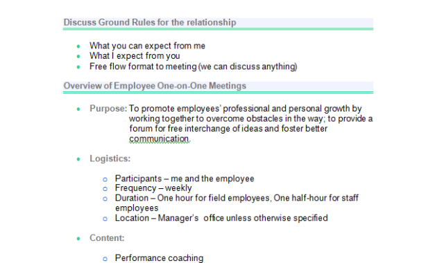 One On One Meeting Template Excel • Invitation Template Ideas Throughout Best One On One Meetings With Employees Template