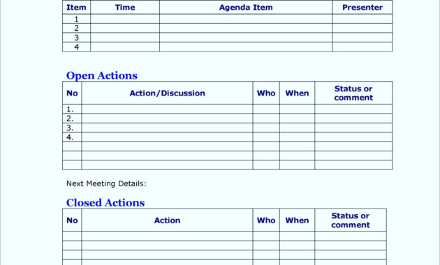 One On One Staff Meeting Agenda Template Besttemplatess123 Pertaining To One On One Meetings With Employees Template