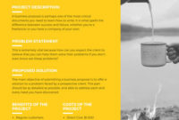 One Page Project Proposal Template Professional Template Pertaining To Quality One Page Proposal Template