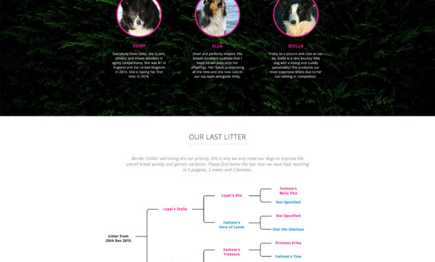 Onepage Dog Breeding Website Template For Dog Breeders Pertaining To Dog Breeding Business Plan Template
