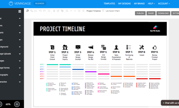 Online Roadmap Maker Create A Roadmap Template Venngage Within Business Plan Template For App Development