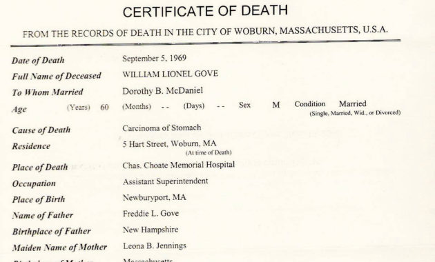 Ontario Death Certificate Sample Choice Image Within Amazing Death Certificate Template
