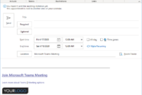 Outlook Meeting Invite Template Collection With Outlook Meeting Template