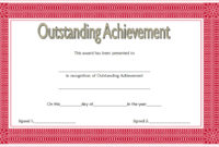 Outstanding Achievement Certificate 10 Template Ideas Throughout Student Leadership Certificate Template Ideas
