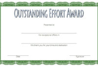 Outstanding Effort Certificate Template 10 Great Designs Pertaining To 10 Science Fair Winner Certificate Template Ideas